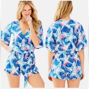 NWT - Lilly Pulitzer Madilyn Romper in “Star Struck”
